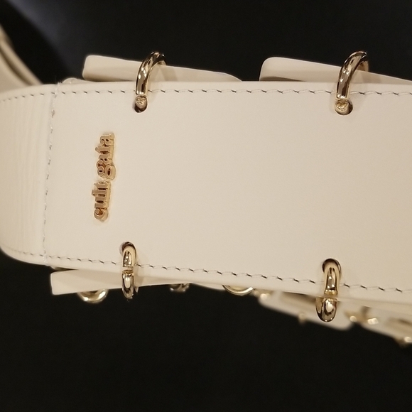 💕CULT GAIA💕 Terra Cutout Square-Link Crossbody Bag ~ Off White NWT - Picture 15 of 16